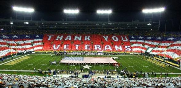 Thank You Veterans Lambeau Field 11/14/11