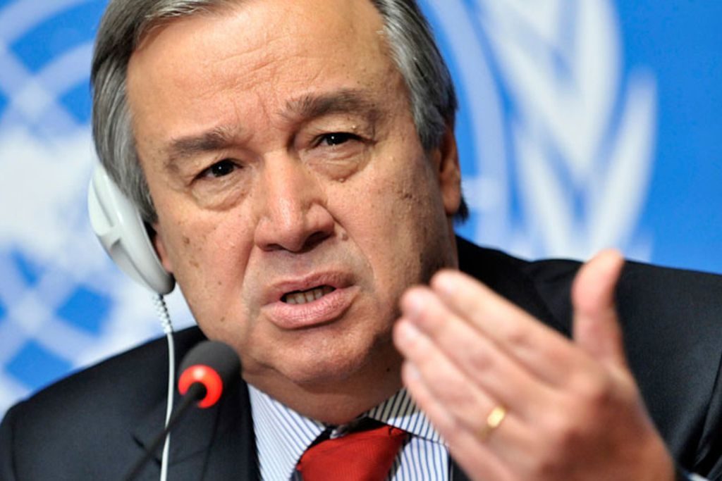 Antonio Guterres Secretary General UN.