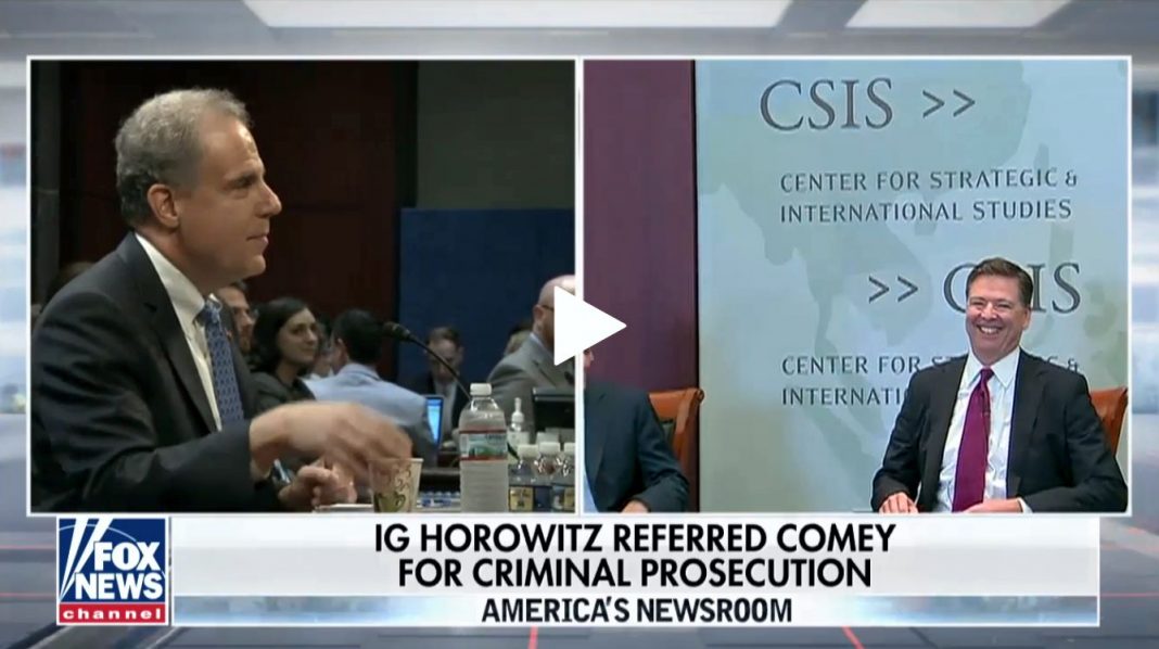 IG Horowitz refereed Comey for criminal prosecution