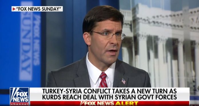 Mark Esper on Turkey-Syria conflict