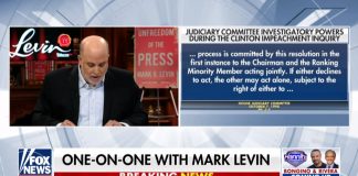 Mark Levin on Hannity discussing Trump Impeachment process.