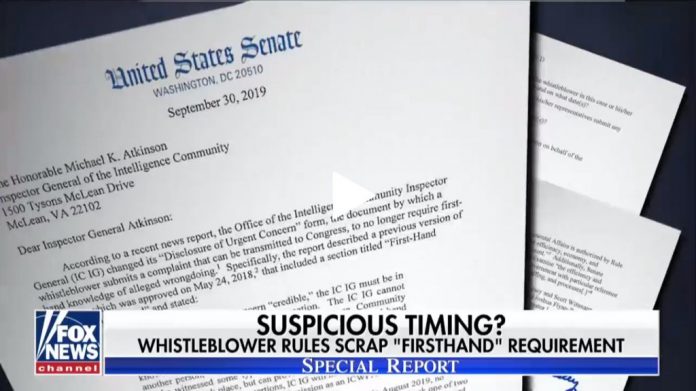 Timing of whistleblower complaint rule change