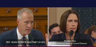 Sean Maloney mansplaining Fiona Hill during Trump impeachment hearing