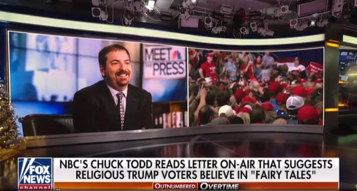 Chuck Todd highlights letter mocking Christian Trump supporters