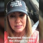 Registered Republican can't vote Republican