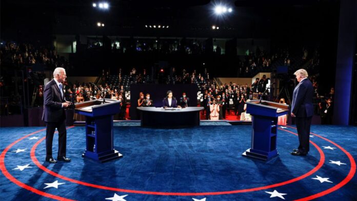 Trump and Biden at the 2nd Presidential Debate 2020 Trump and Biden at the 2nd Presidential Debate 2020