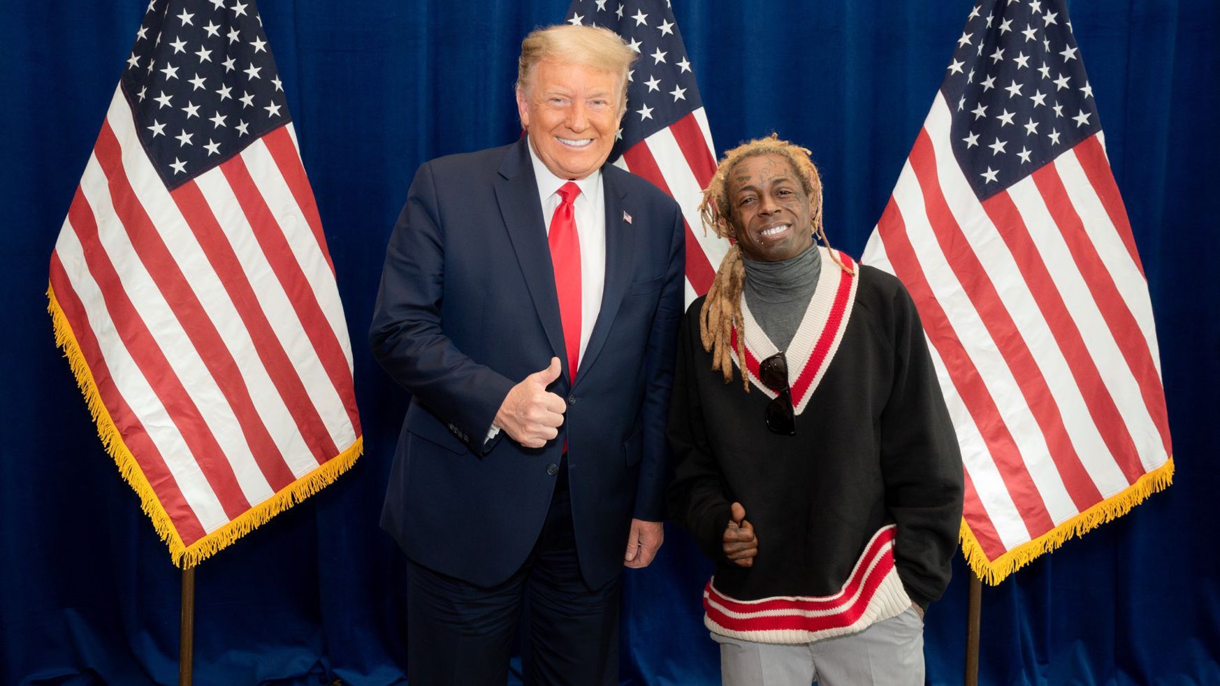 President Donald Trump and Lil Wayne