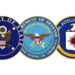 Secretary of State, Dept. of Defense- CIA Seals