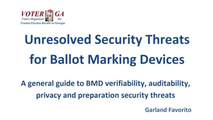 Unresolved Security Threats for Ballot Marking Devices