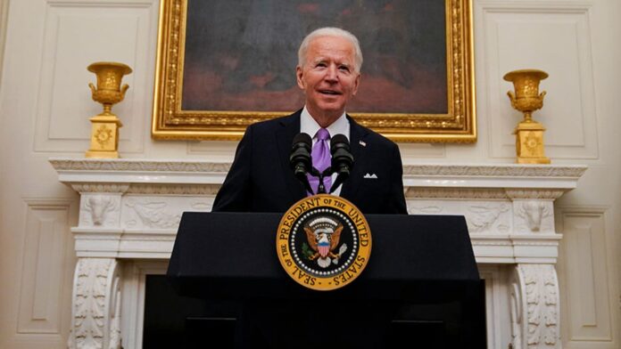 President Joe Biden arrives to speak about the coronavirus President Joe Biden arrives to speak about the coronavirus