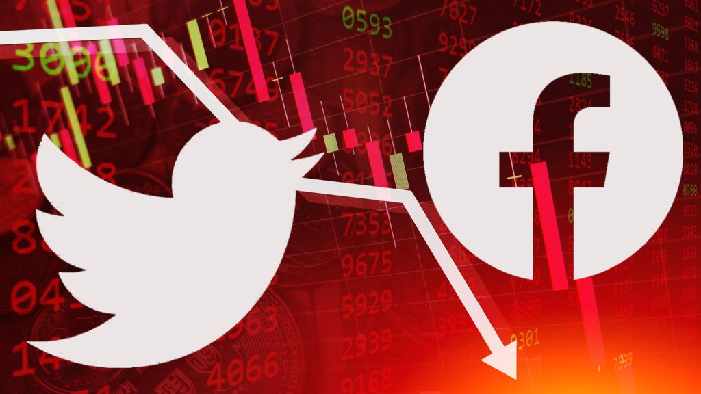 Twitter Facebook Combined Market Value Erased