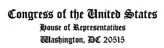 Congress of the United States Stationary