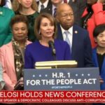Nancy Pelosi holds a press conference on H.R. 1