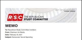 The Republican Study Committee Memo: Democrats' Secret Spending
