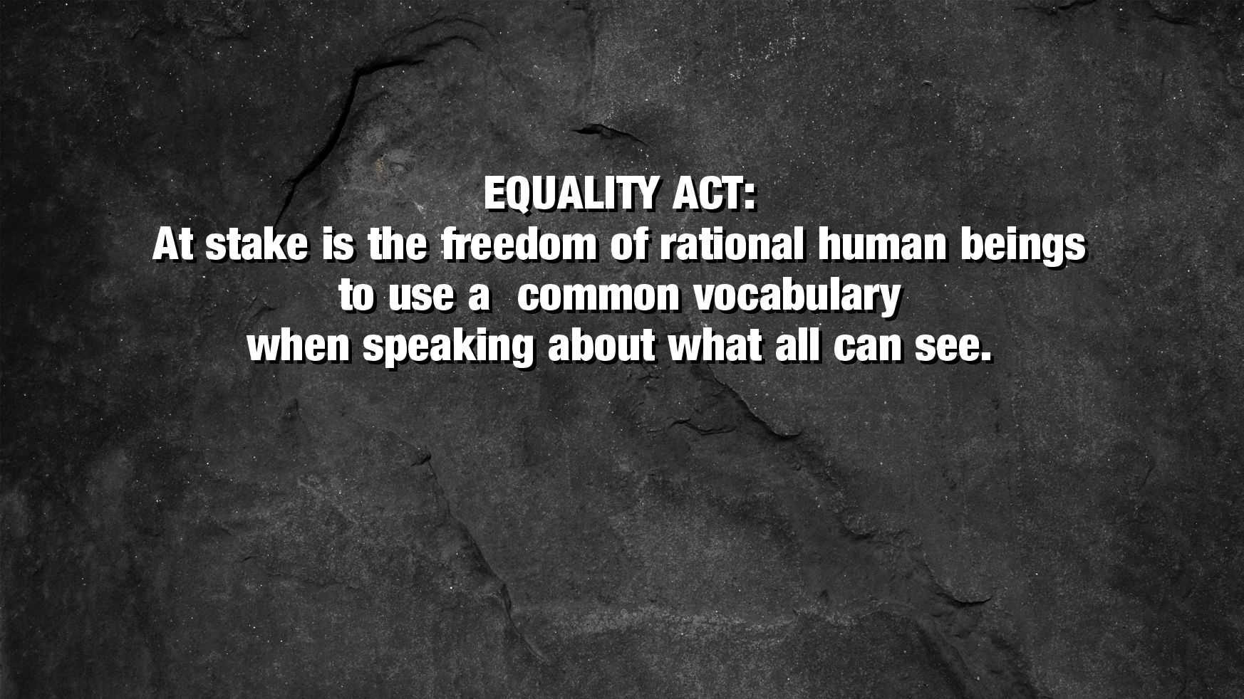 The Equality Act Is at War With Reality The Thinking Conservative