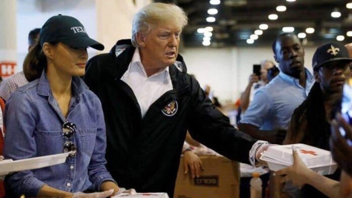 Donald Trump Serving Others