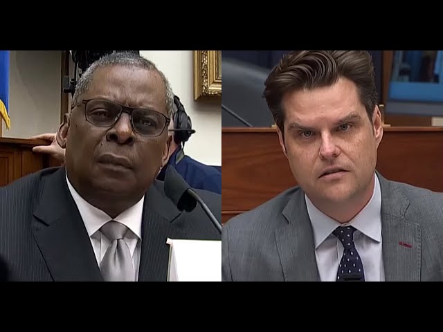 Gaetz CONFRONTS Defense Secretary Lloyd Austin on Critical Race Theory in the Military