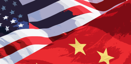 American & Chinese Flags