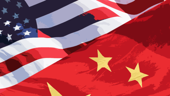 American & Chinese Flags