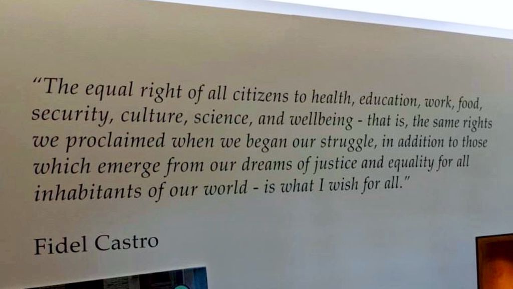 Fidel Castro quote inside Penn State’s Paul Robeson Cultural Center