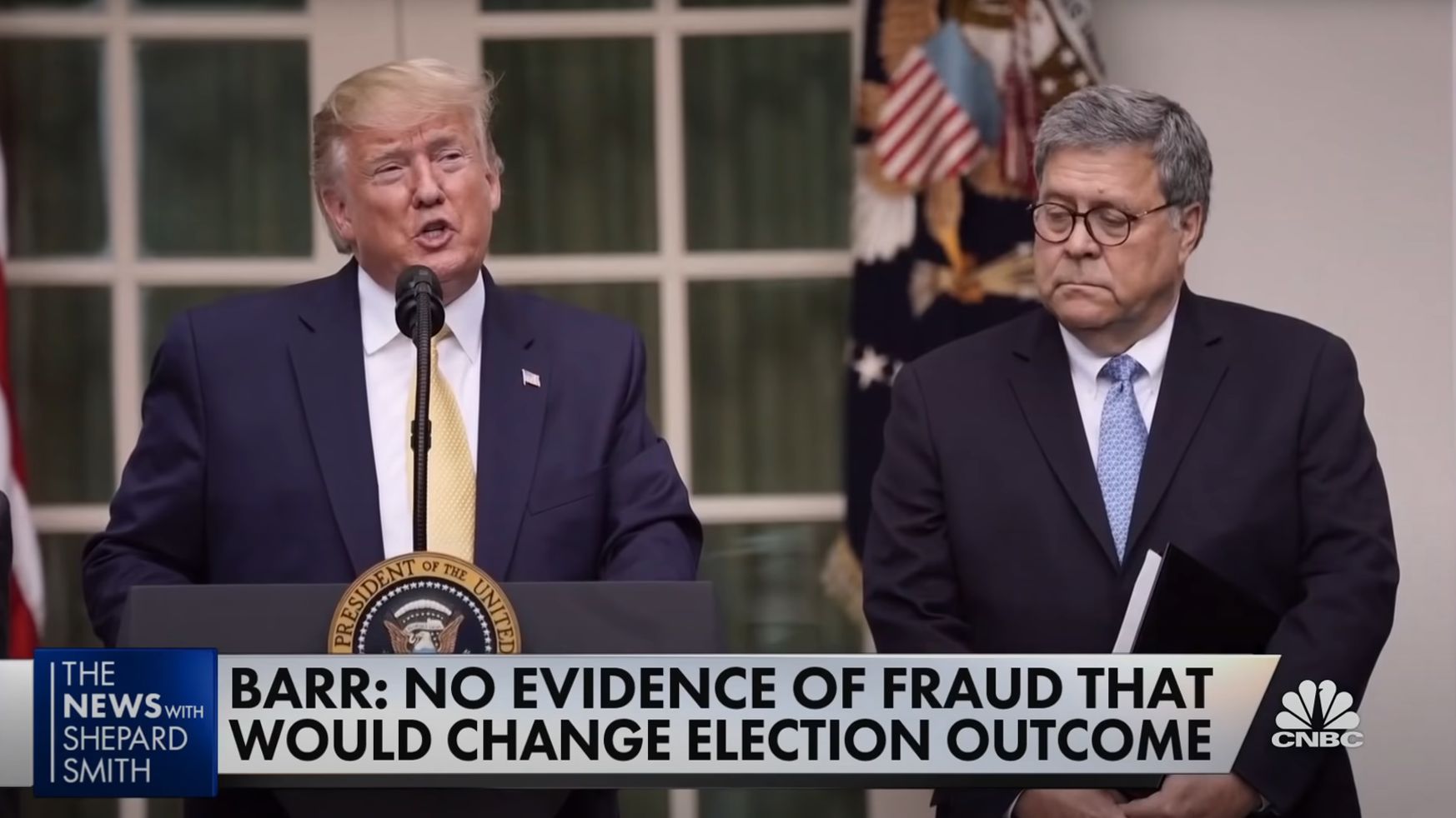 Trump and Barr on Election Fraud