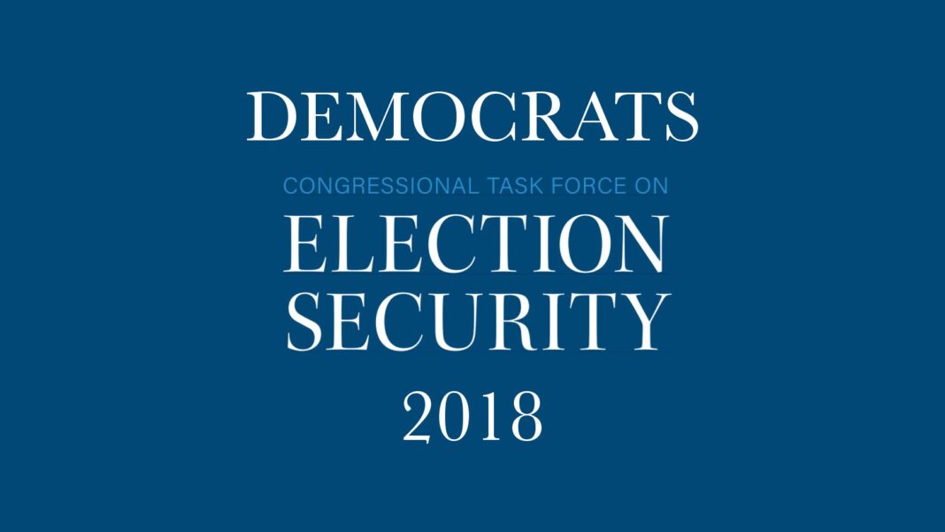Democrats Congressional Task Force on Election Security 2018