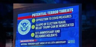 Department of Homeland Security Potential Terror Threats