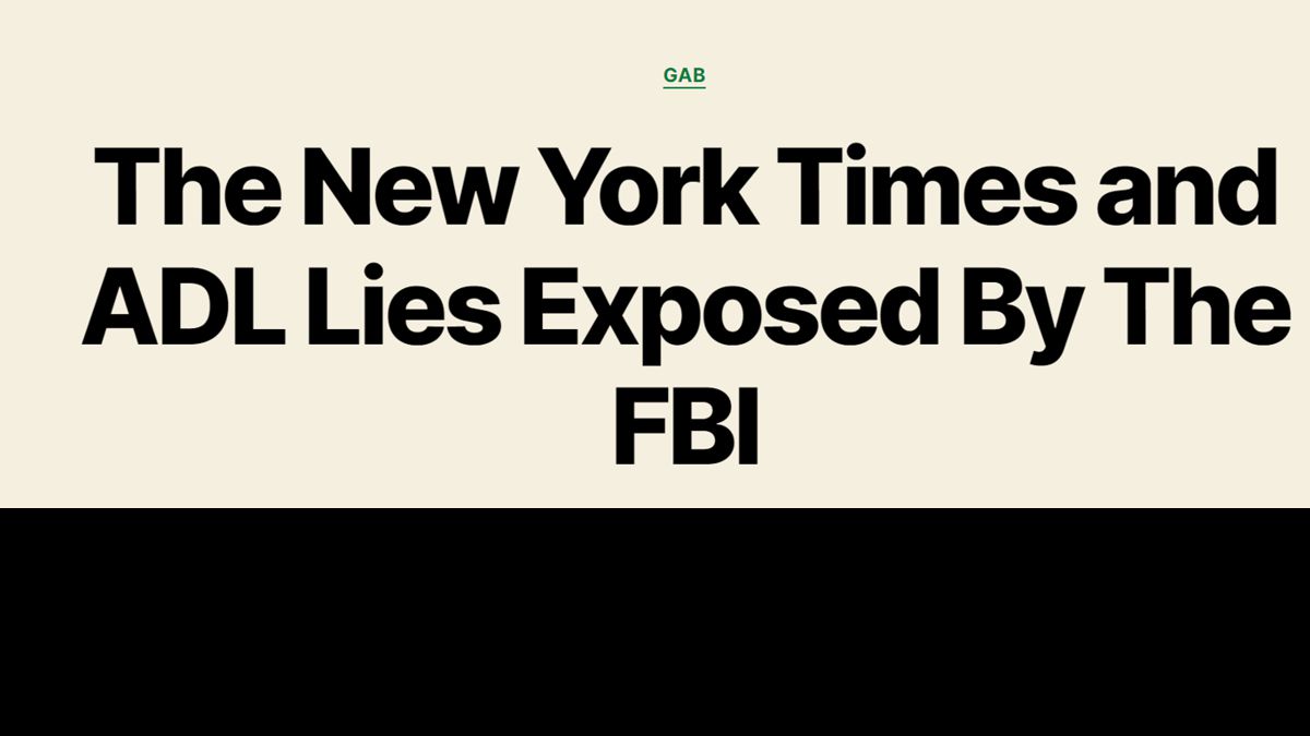 New York Times and ADL Lies