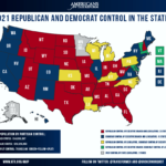 2021 Republican and Democrat Control in the States