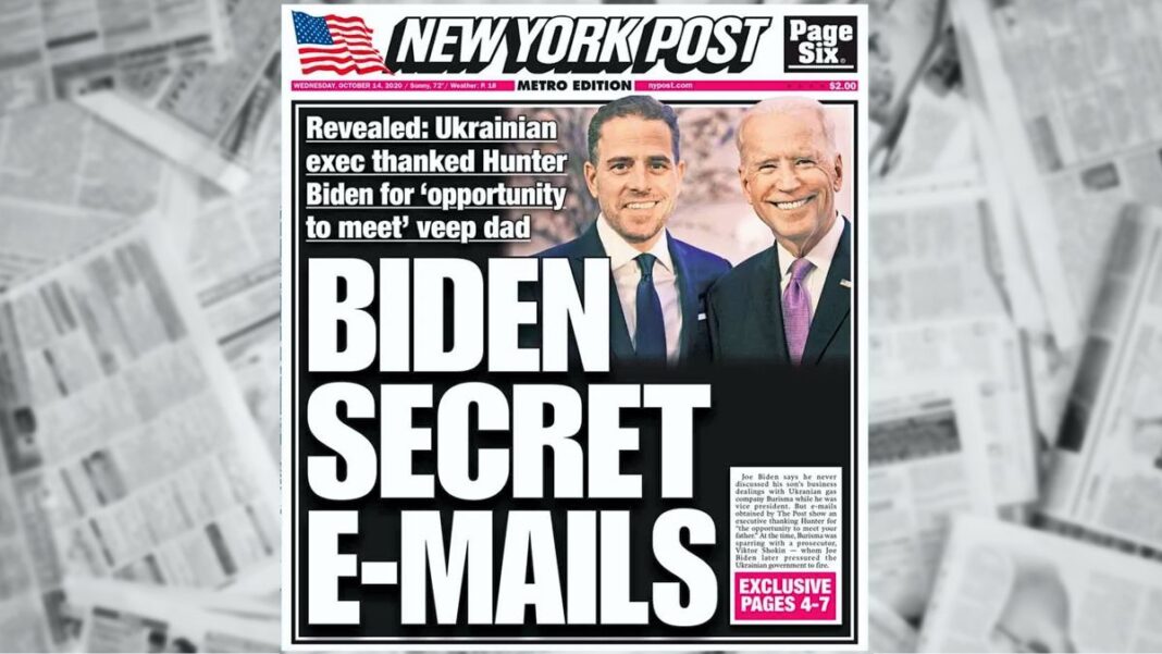 New York Post - Biden Secret E-Mails