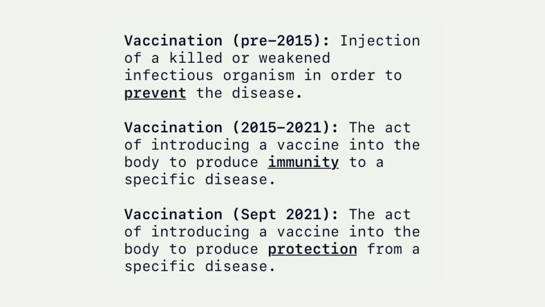 CDC Vaccine Definitions