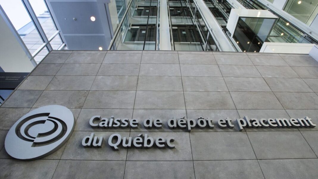 The logo of Quebec's Caisse de Depot pension fund