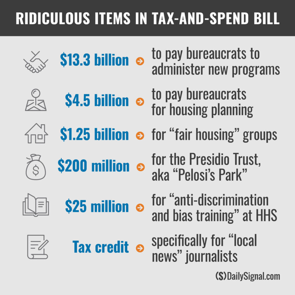 Ridiculous Items in Tax-and-Spend Bill
