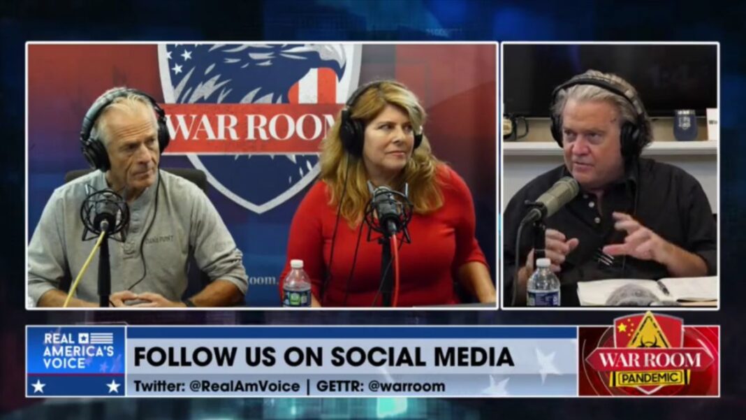 Peter Navarro and Naomi Wolf and Steve Bannon on War Room