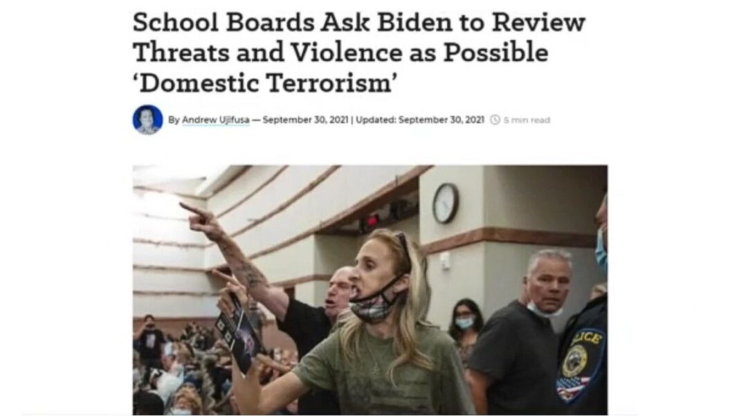 School Boards Ask Biden TTo Review Threats and Violence