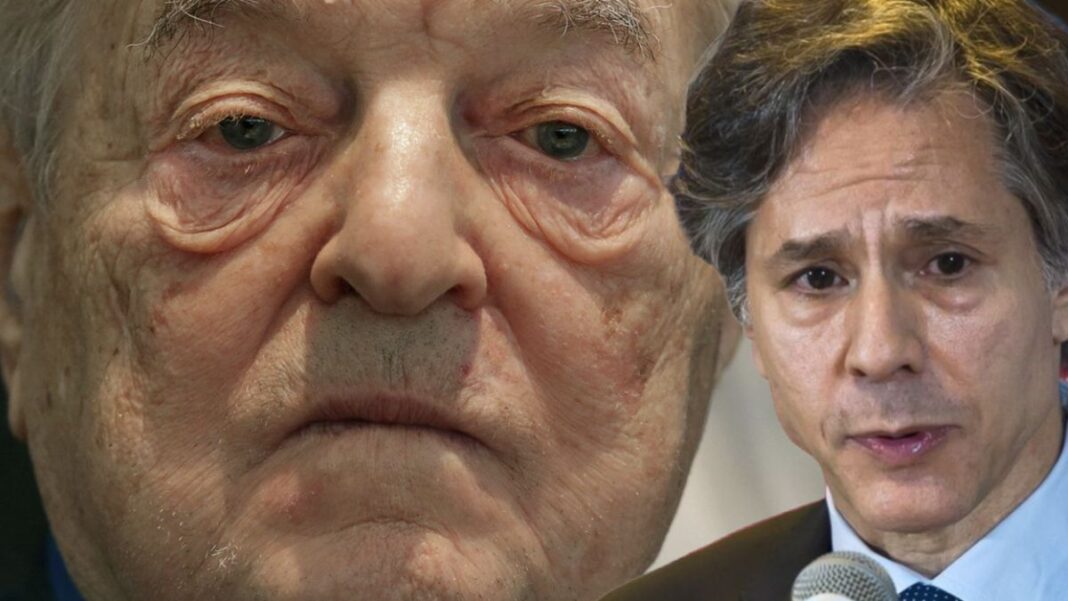 George Soros and Antony Blinken