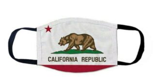 State of California Flag Face Mask