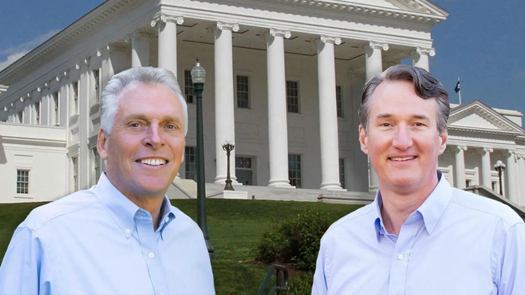  Democrat Terry McAuliffe and Republican Glenn Youngkin are running in 2021 Virginia Governors Race.
