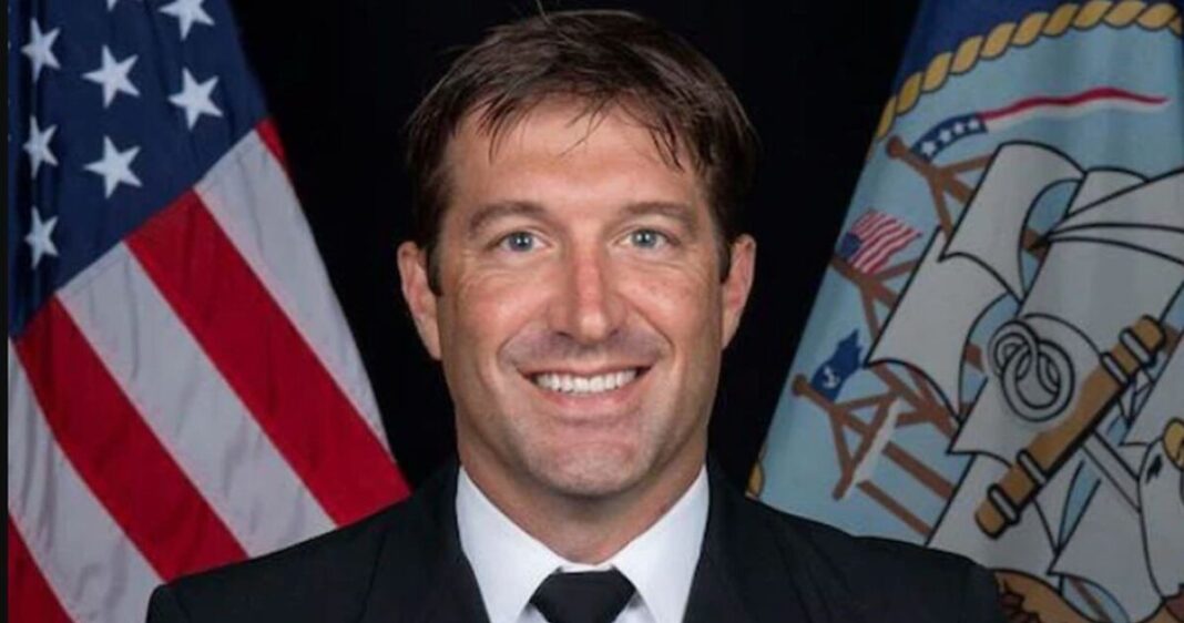 An undated portrait of Cmdr. Brian Bourgeois, commanding officer of SEAL Team 8.