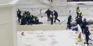 Capitol Police Violence Against Protestor Before Capitol is Breached