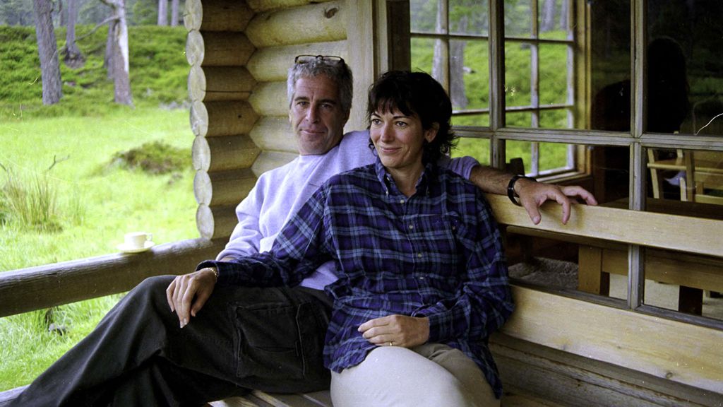 Jeffrey Epstein and Ghislaine Maxwell at Queen Elizabeth II's Balmoral Log Cabin