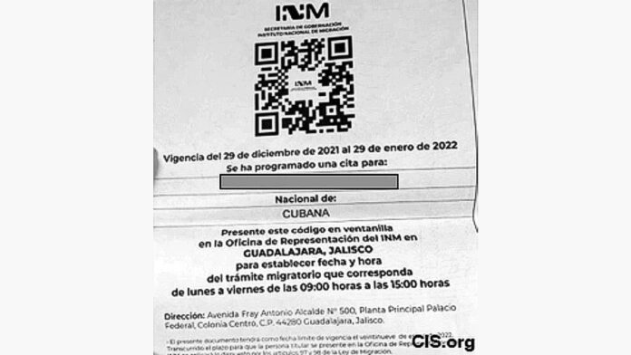 QR Code Visa from Mexico
