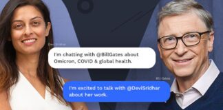 Devi Sridhar and Bill Gates Chat