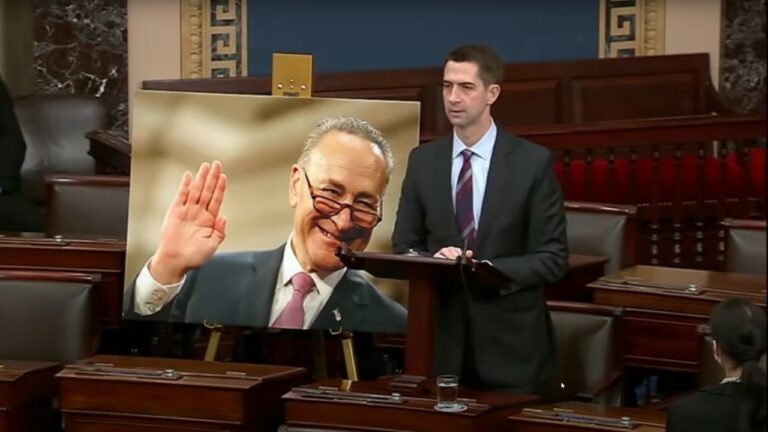 Sen. Tom Cotton Defends Filibuster With Chuck Schumer’s Own Words