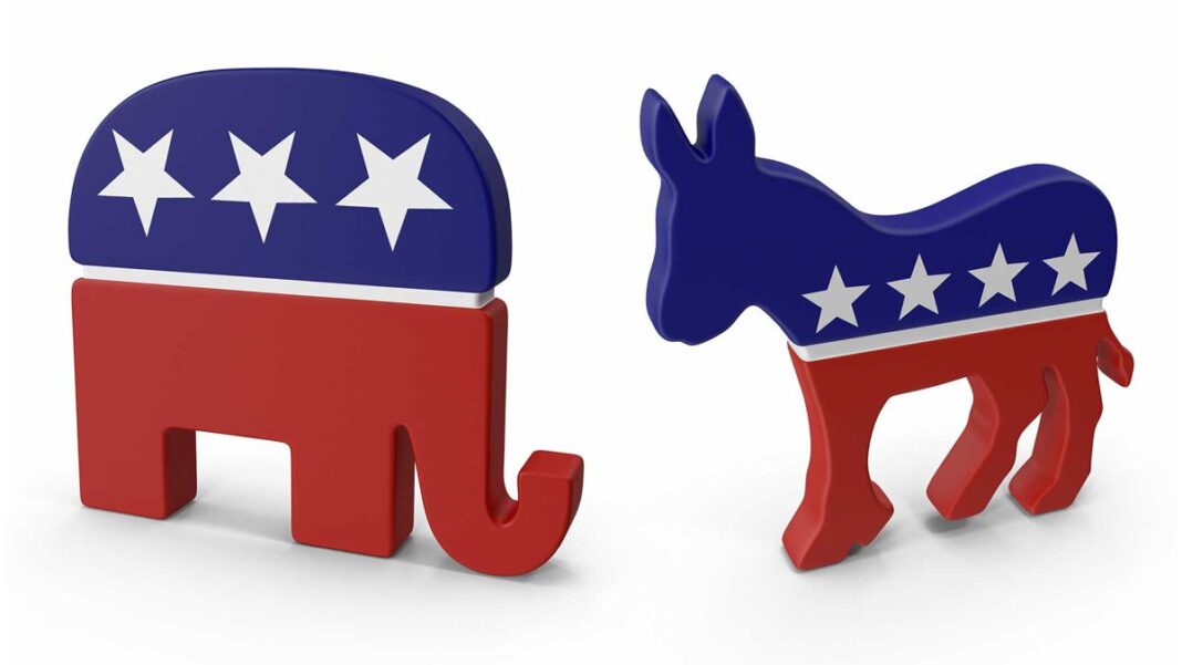 Republican and Democrat Symbols