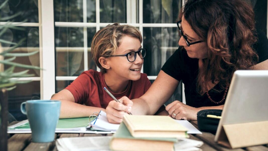 Young Student Doing Homework