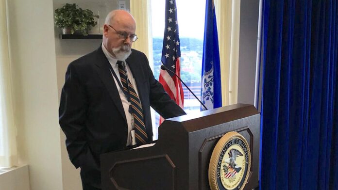 John Durham speaks at a conference