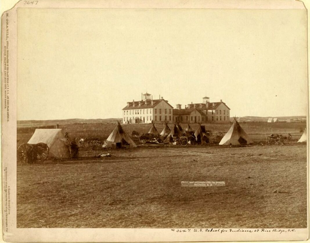 U.S. School for Indians at Pine Ridge, South Dakota, 1891