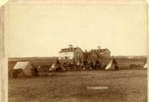 U.S. School for Indians at Pine Ridge, South Dakota, 1891