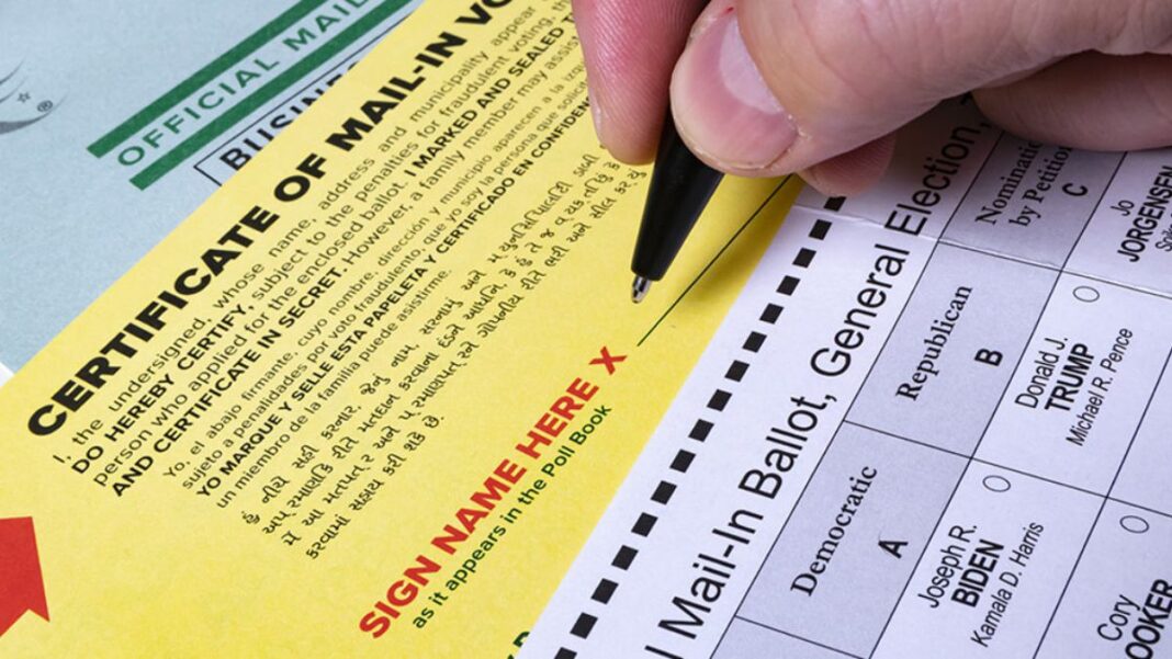 Signing Ballot in Arizona